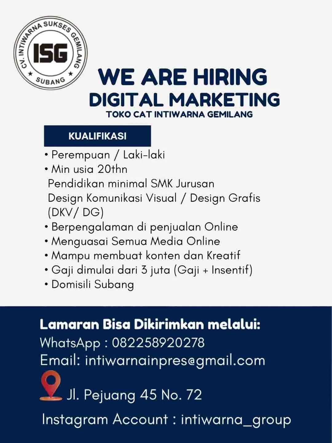 Toko Cat Intiwarna Subang